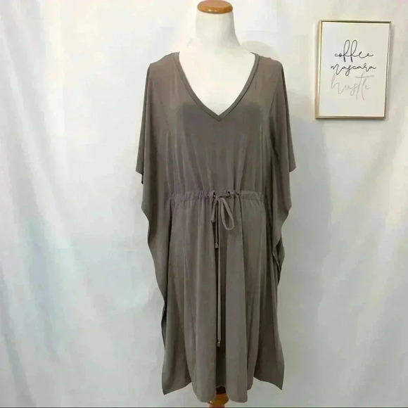 Calvin Klein Dresses & Skirts - Calvin Klein brown shift dress with tie
